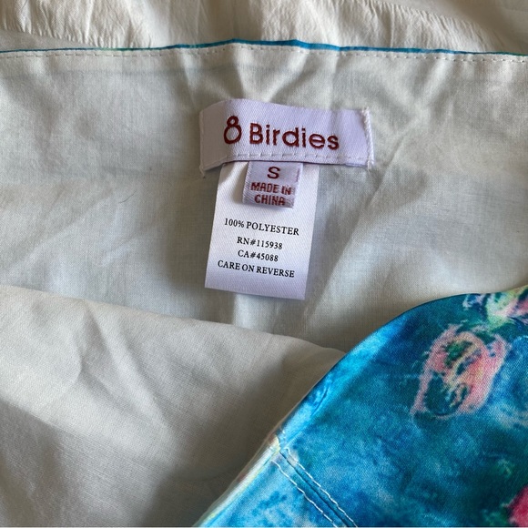 Floral Watercolor Print Strapless Corset Top - Picture 4 of 5